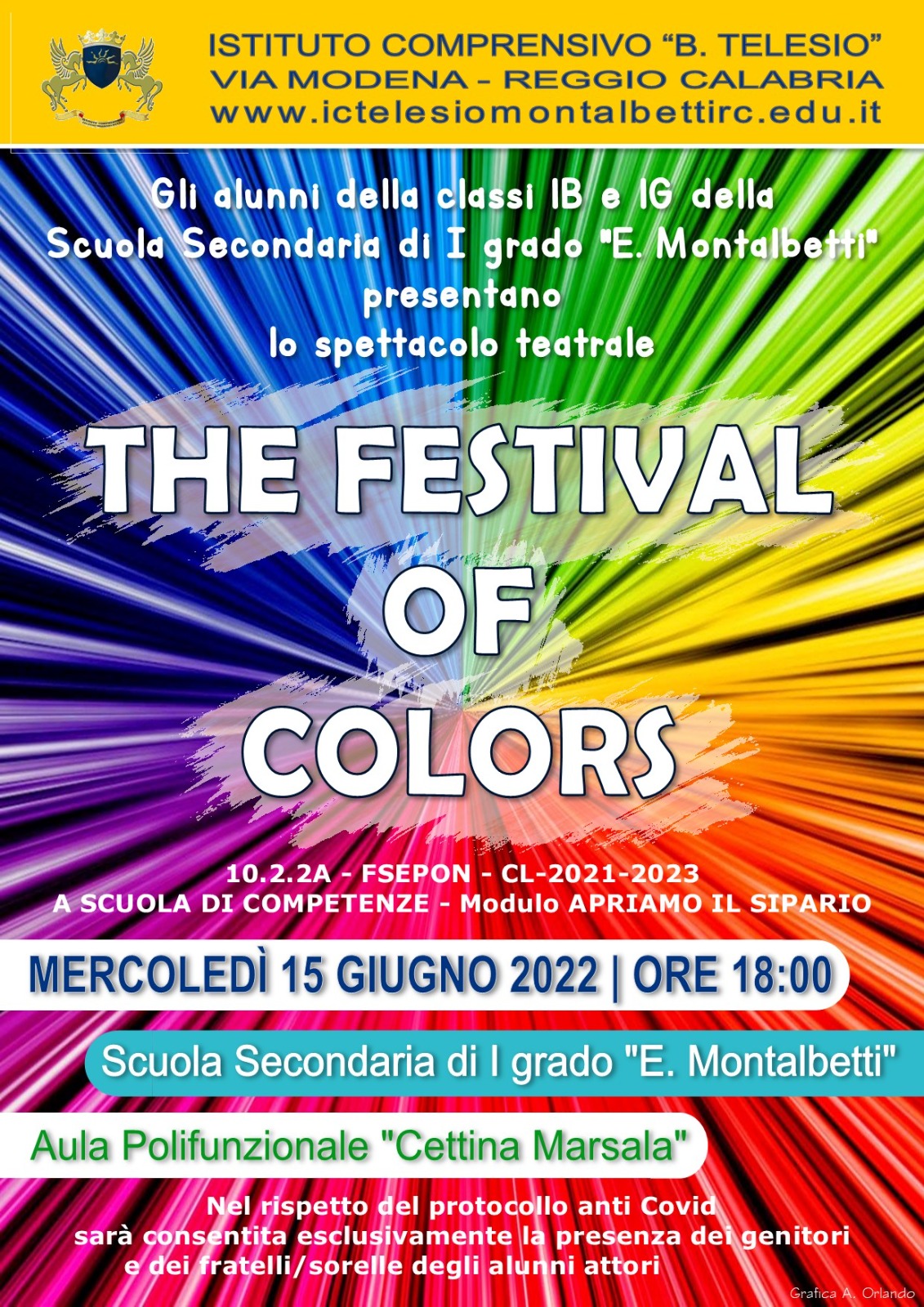 Locandina The Festival of Color 15 giugno 2022